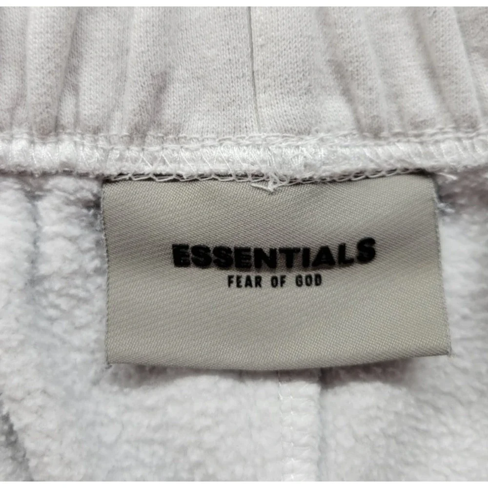 Essentials Fear Of God Shorts Men's Size Small White Cotton Blend Drawstring EUC
